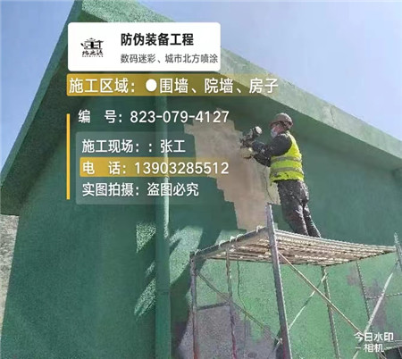 滨海设备迷彩喷涂,迷彩漆施工